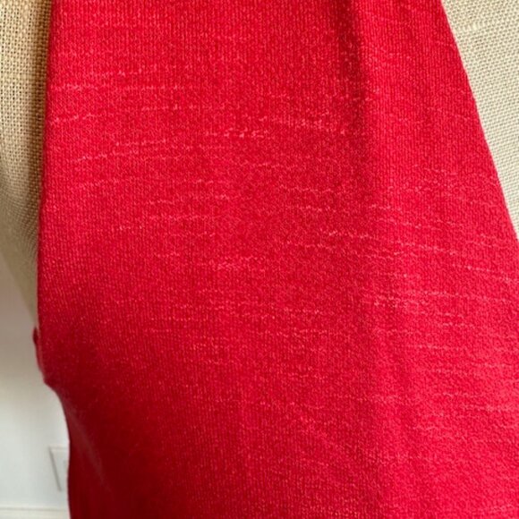 Deletta Anthropologie NWT Coral Red Asymmetrical Top - Picture 5 of 16